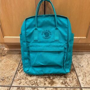 Fjallraven teal backpack
